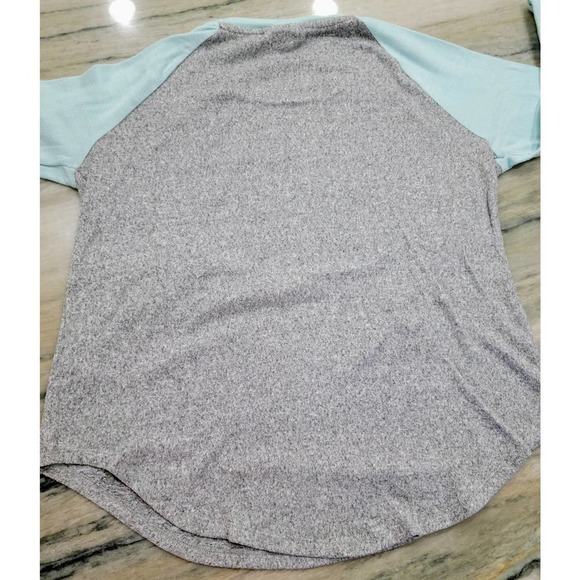 SO Long Sleeve Blue and Gray Shirt Medium - Picture 3 of 5